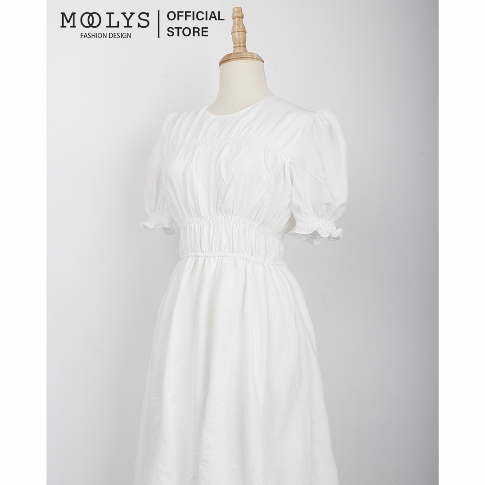 Đầm xoè dáng dài thiết kế đơn giản Moolys MD021
