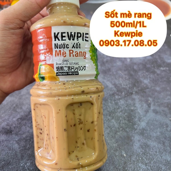 SIZE LỚN TIẾT KIỆM Nước sốt Mè Rang Kewpie (500ml/1L)