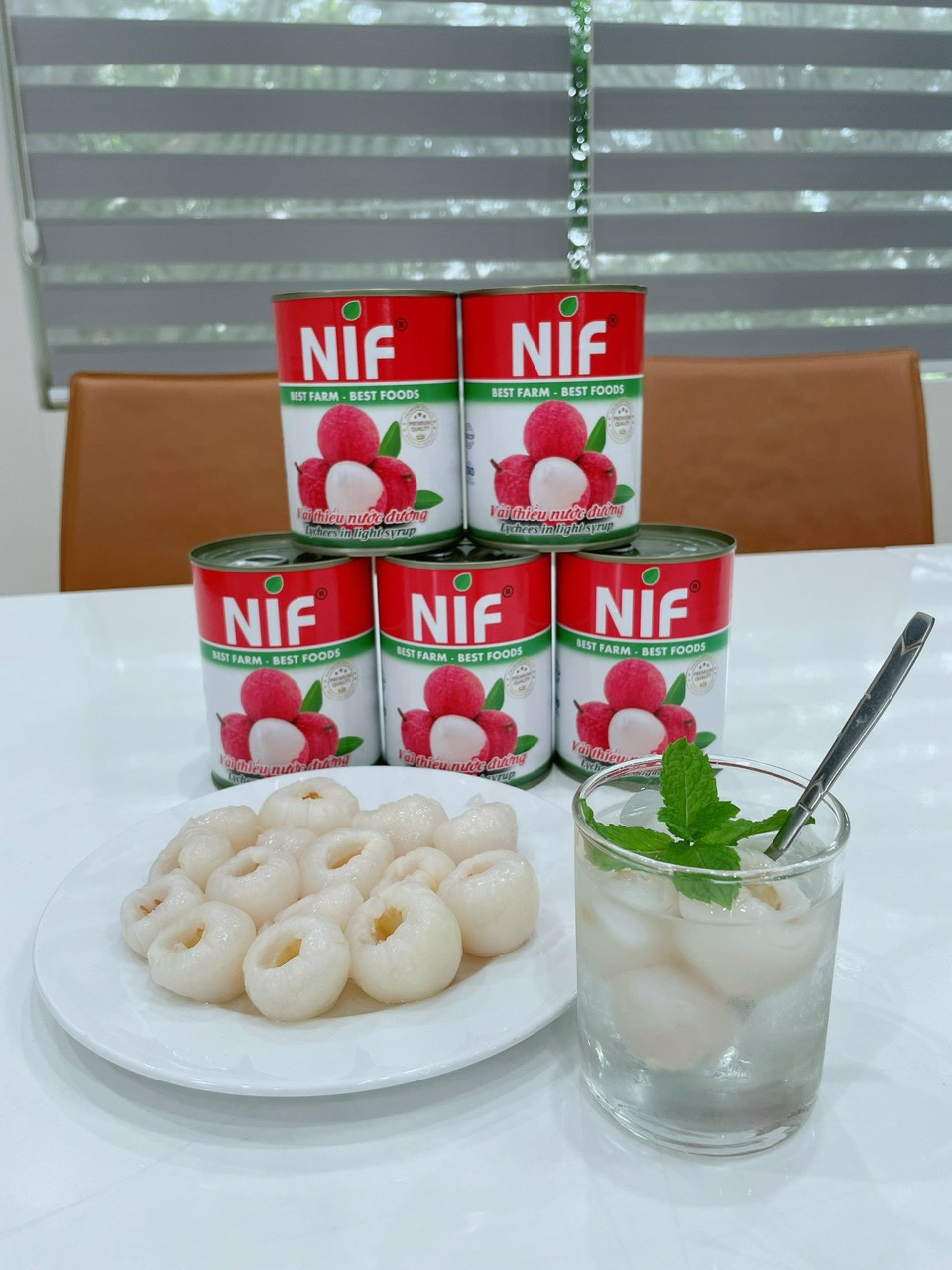 Vải Ngâm Nước Đường NIF 560gr (Lychee In Syrup)