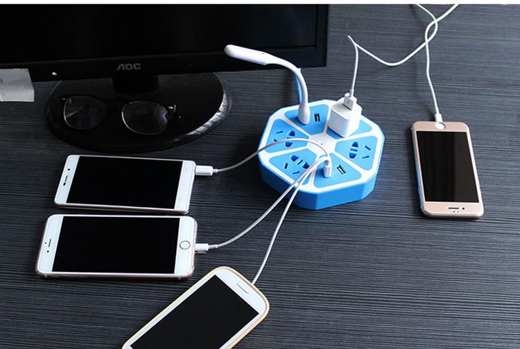 Ổ Cắm Điện Trái Cam có cổng USB tiện dụng (Giao màu ngẫu nhiên)