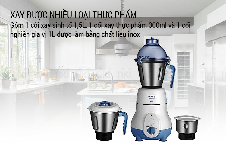 (BH 24 tháng) Máy xay đa năng Philips HL1643