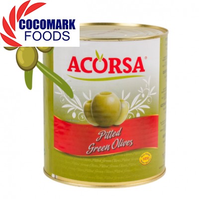 Trái Oliu Xanh Không Hạt Acorsa Medium Pitted Blue Olives 3kg