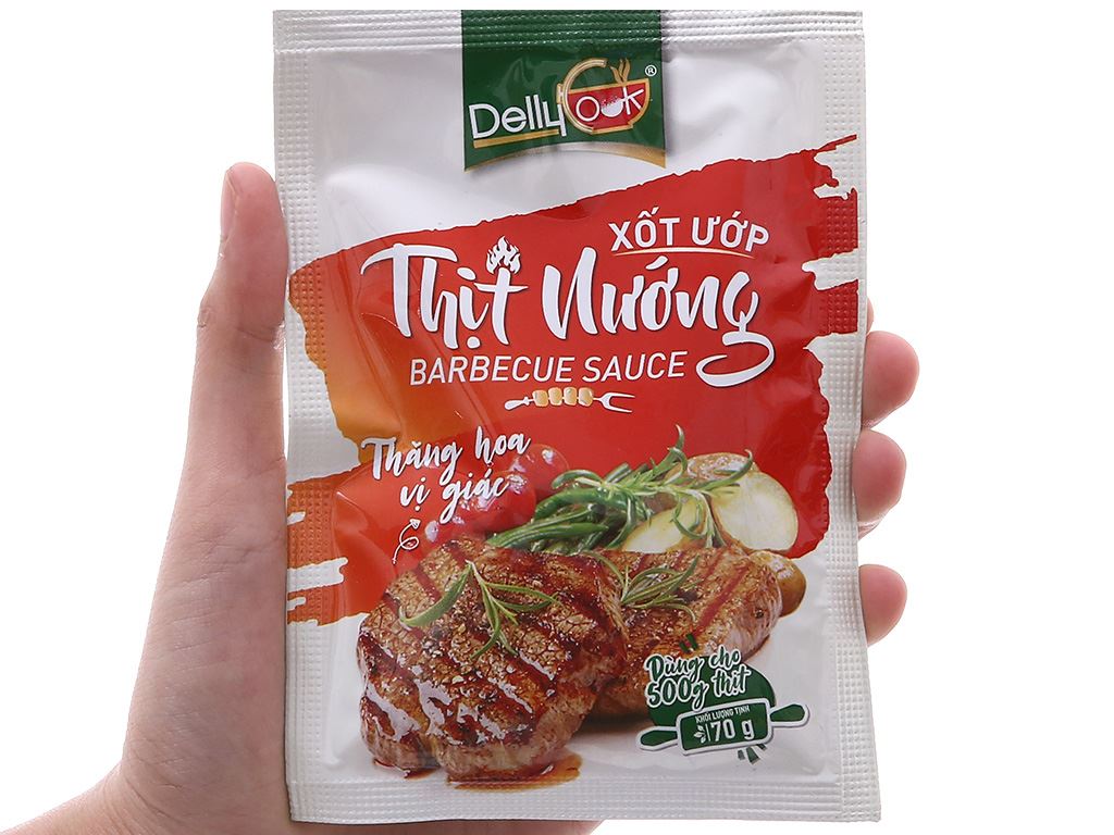 [Delly Cook] Xốt ướp thịt nướng gói 70gr