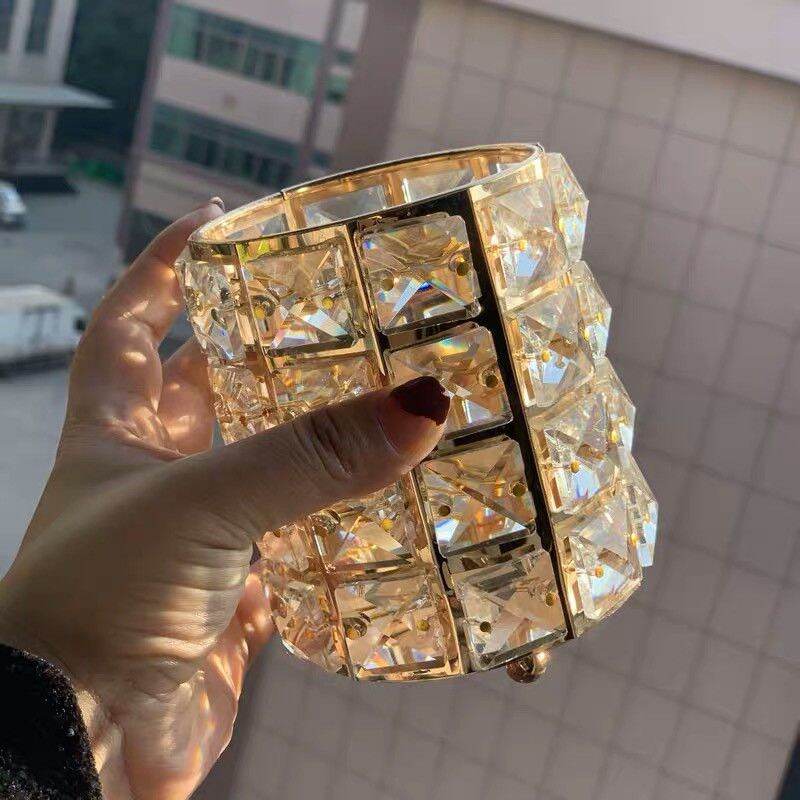 Lọ đựng cọ trang điểm, cốc đựng cọ làm móng pha lê cao cấp