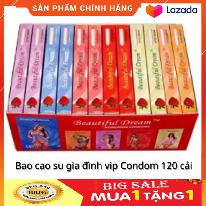 Bao cao su gia đình vip Condom 120 cái - Bao cao su dùng gia đình - bap cao su gia đình loại tốt HSD 2025 cao cấp