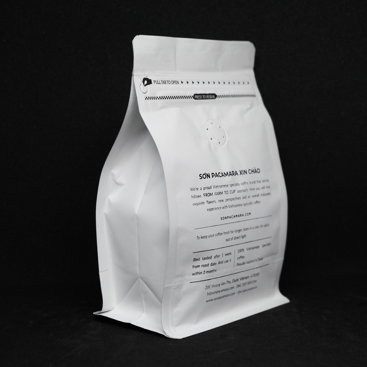 Cà Phê Cold Brew Sơn Pacamara Gói Fruit Mood Special Blend, 100% Specialty Coffee, Hương Trái Cây, Vị Đầm, Rang Vừa, Gói 250gr / 500gr