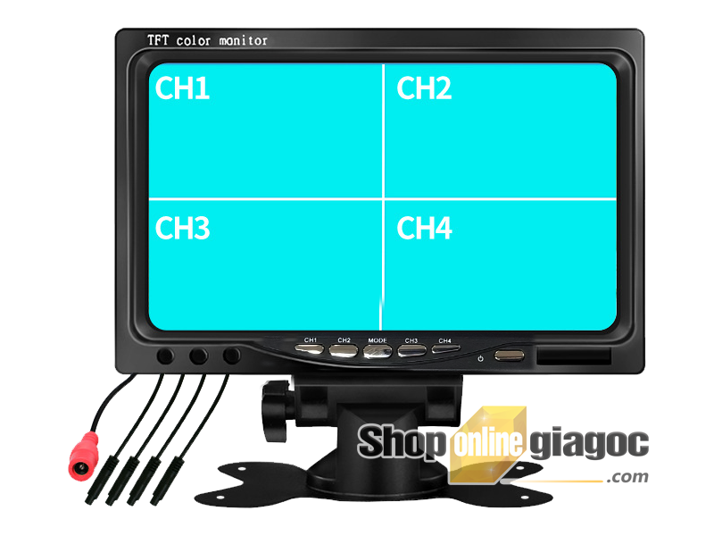 Combo 2 Camera Cập Lề Trái Phải + Màn Hình 7 Inch 1024x600