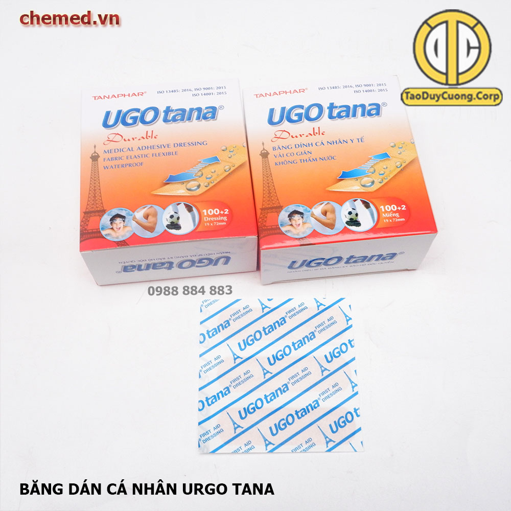 Băng dán cá nhan Urgo Tana {hộp 100 miếng +}