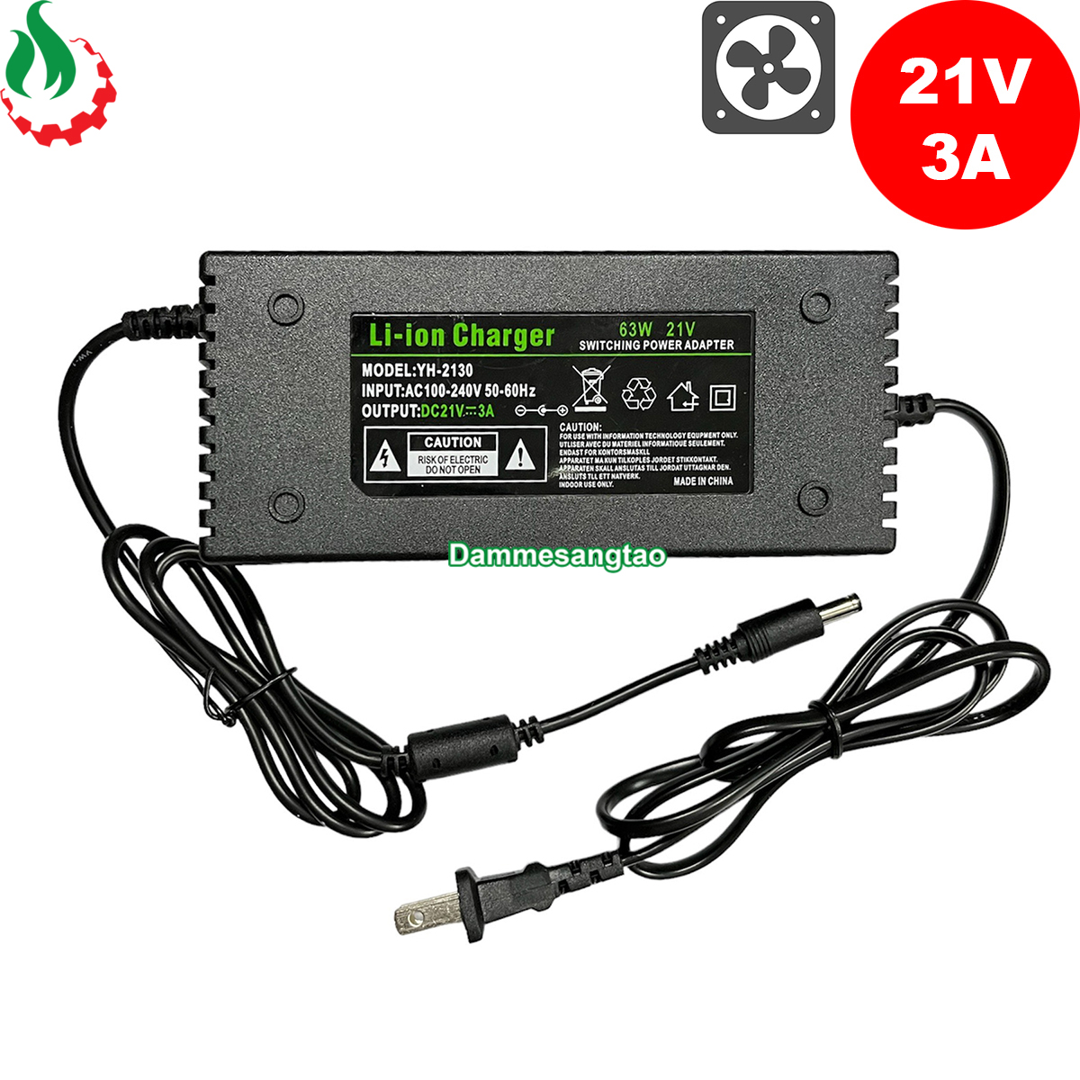 Sạc 5s 3a 21v dùng cho pin li-ion 3.7v