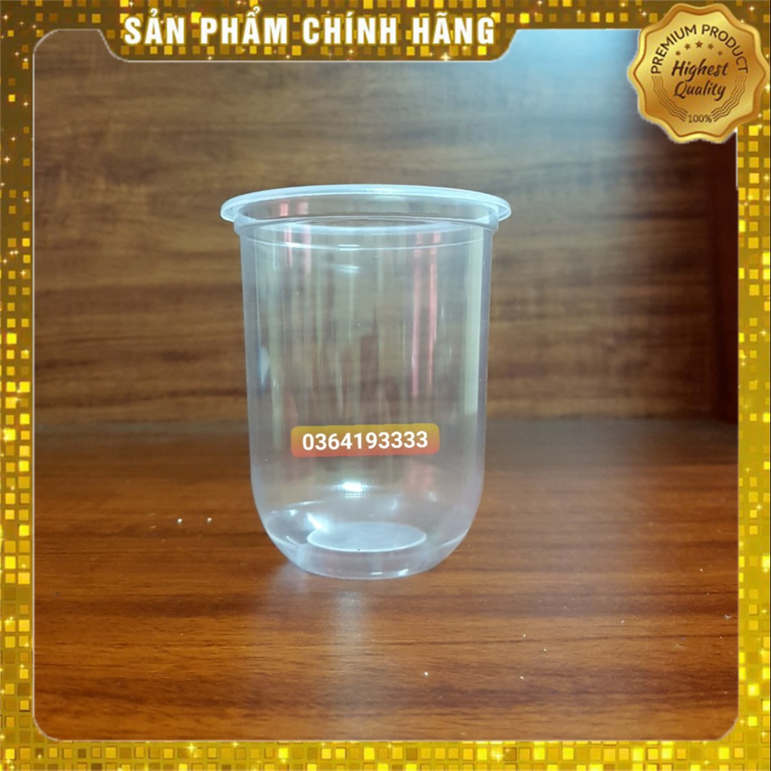 50 Ly nhựa trà sữa đáy tròn U 500ml không nắp