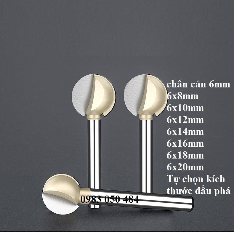 mũi làm gỗ lũa Giúp phá lũa gỗ Là dụng cụ máy làm lũa cây cảnh bonsai chuyên dụng (giá 1 mũi) - mũi phá đào vàng cốt 6mm