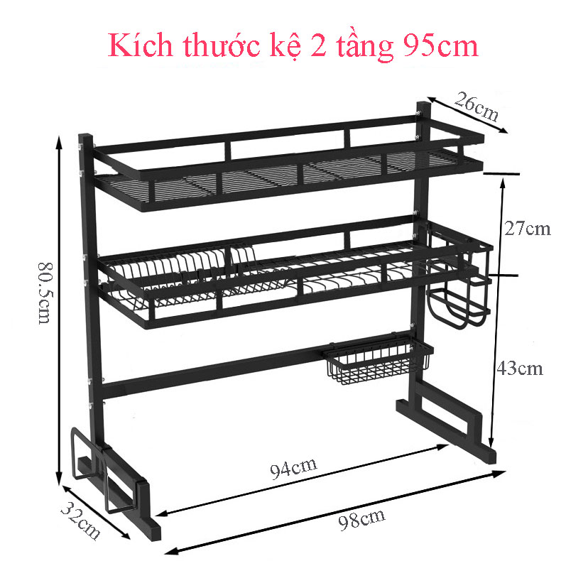 Kệ Chén 2 Tầng SenNai - Kệ Chén Đa Năng Nhà Bếp
