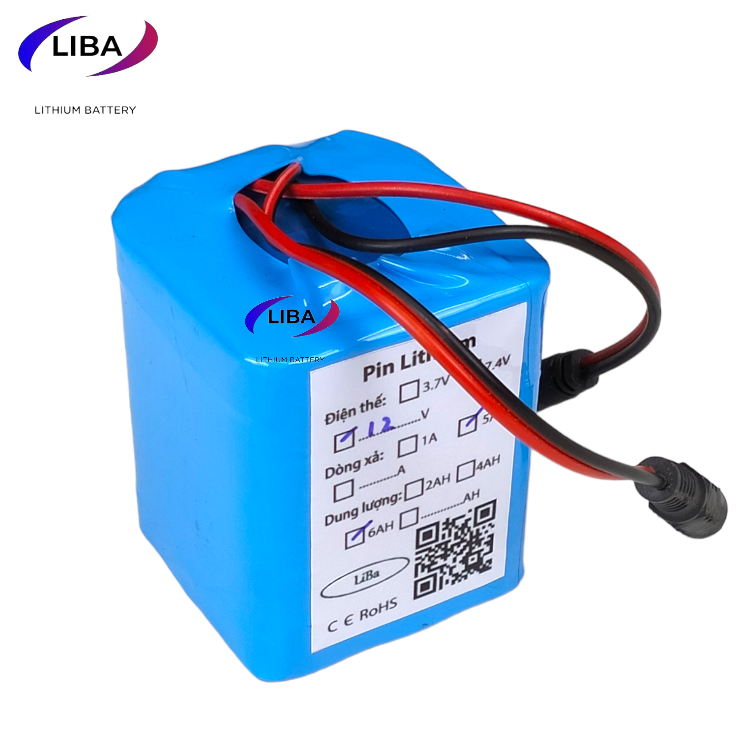 Pin Li ion 12V 3S, pin sử dụng cho loa kéo, trữ điện, quạt tích điện, đèn Led, thay thế acquy chì - LiBa