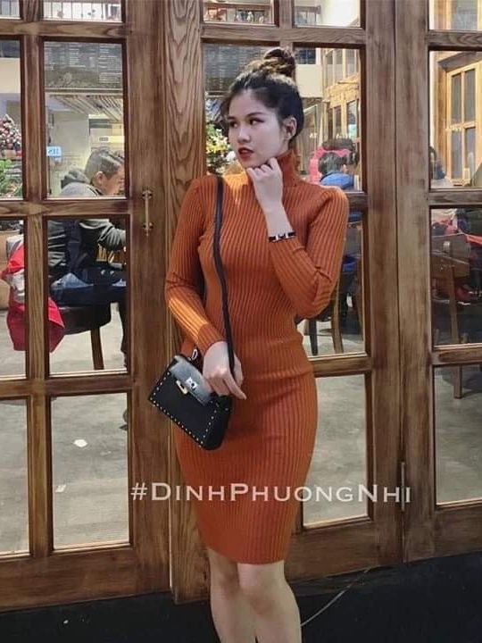 ĐẦM BODY CAO CỔ LEN DÀY ĐẸP