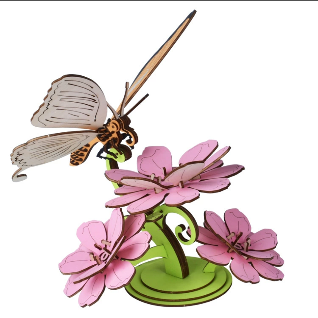 Mô hình lắp ráp 3D gỗ mô hình The Butterfly