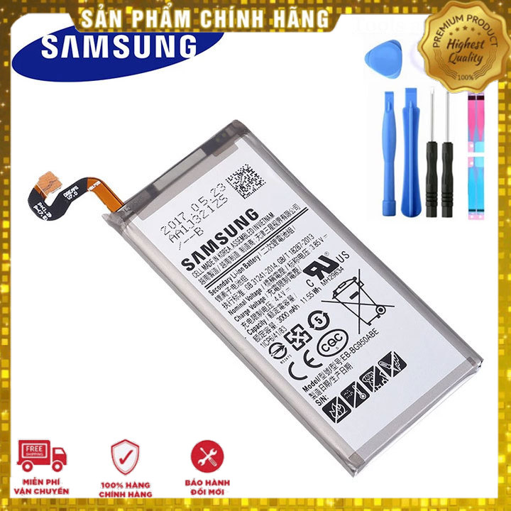 Pin samsung galaxy s8 g950 eb-bg950abe 3000mah zin + tặng siêu dán pin