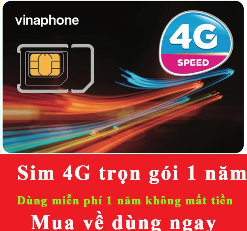 (VÀO MẠNG MIỄN PHÍ) Sim data 4G vina xài 1 năm MAX DATA TỐC ĐỘ BĂNG THÔNG