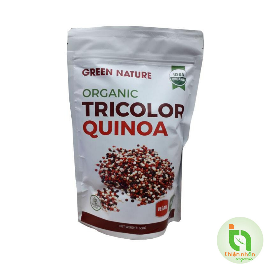 [HCM]Hạt quinoa 3 màu hữu cơ Green nature 500gr