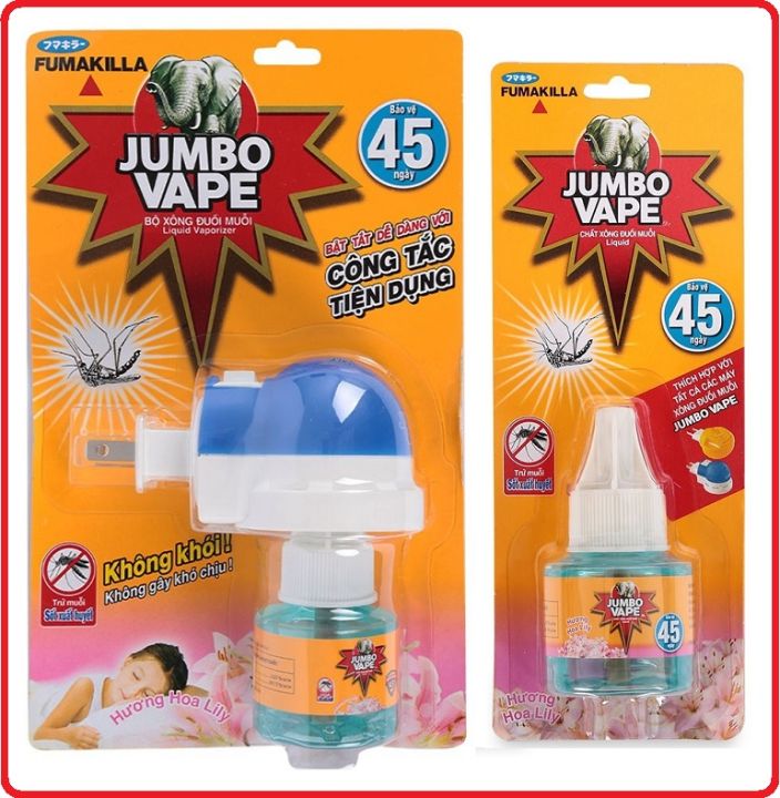 Bộ máy xông đuổi muỗi và chất xông muỗi jumbo hương hoa