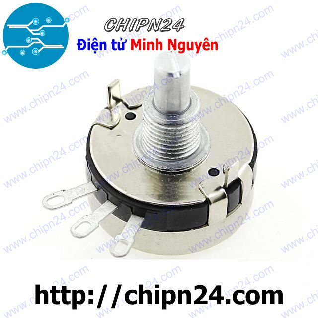 [1 con] (F152) Biến trở 2W WTH118 Trắng 10K (WTH118-2W 1A, Biến trở công nghiệp, Biến trở công suất) - HH002737