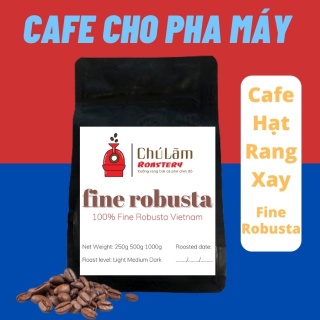 Cà phê hạt robusta Chú Lãm Campout fine robusta cafe pha máy Việt Nam hạt thumbnail