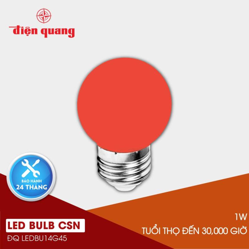 Đèn LED bulb Điện Quang ĐQ LEDBU14G45 01R (1W đỏ)