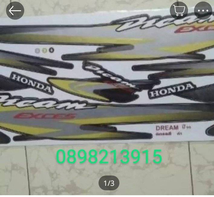 Bộ tem 3 lớp xe dream lùn 99 cực đẹp