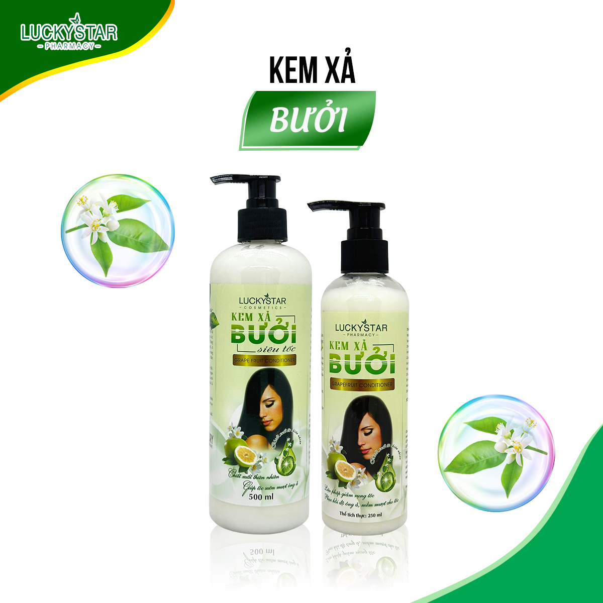 Kem Xả Tinh Dầu Bưởi Lucky Star