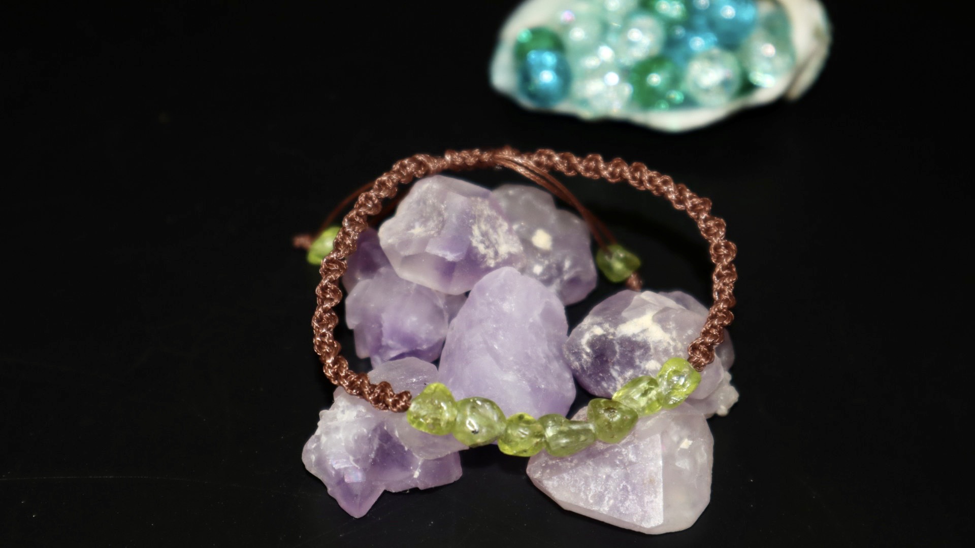 Vòng Tay Đá Peridot Handmade