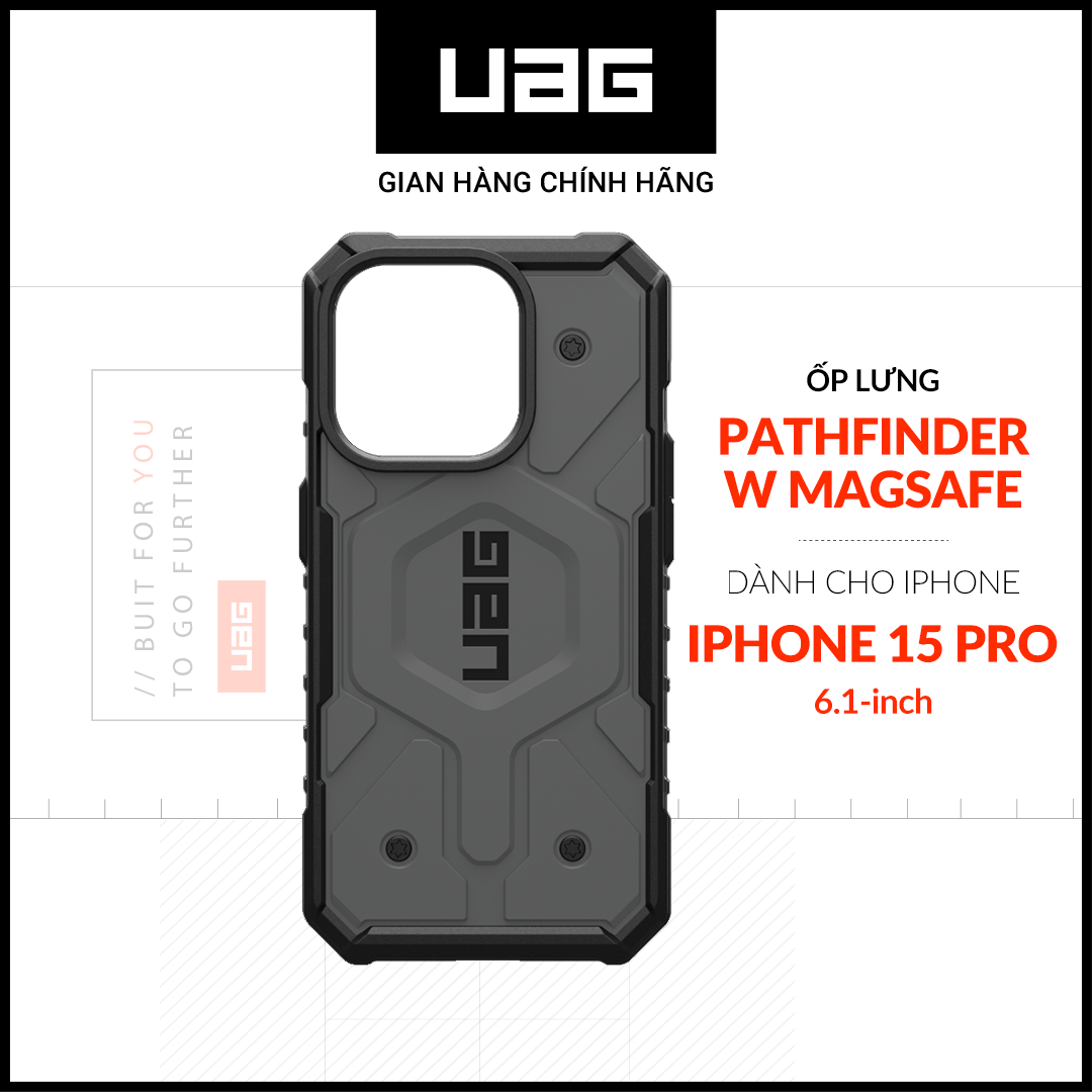UAG Pathfinder shockproof case cover MagSafe charging for iPhone 15 Pro [6.1 inch]