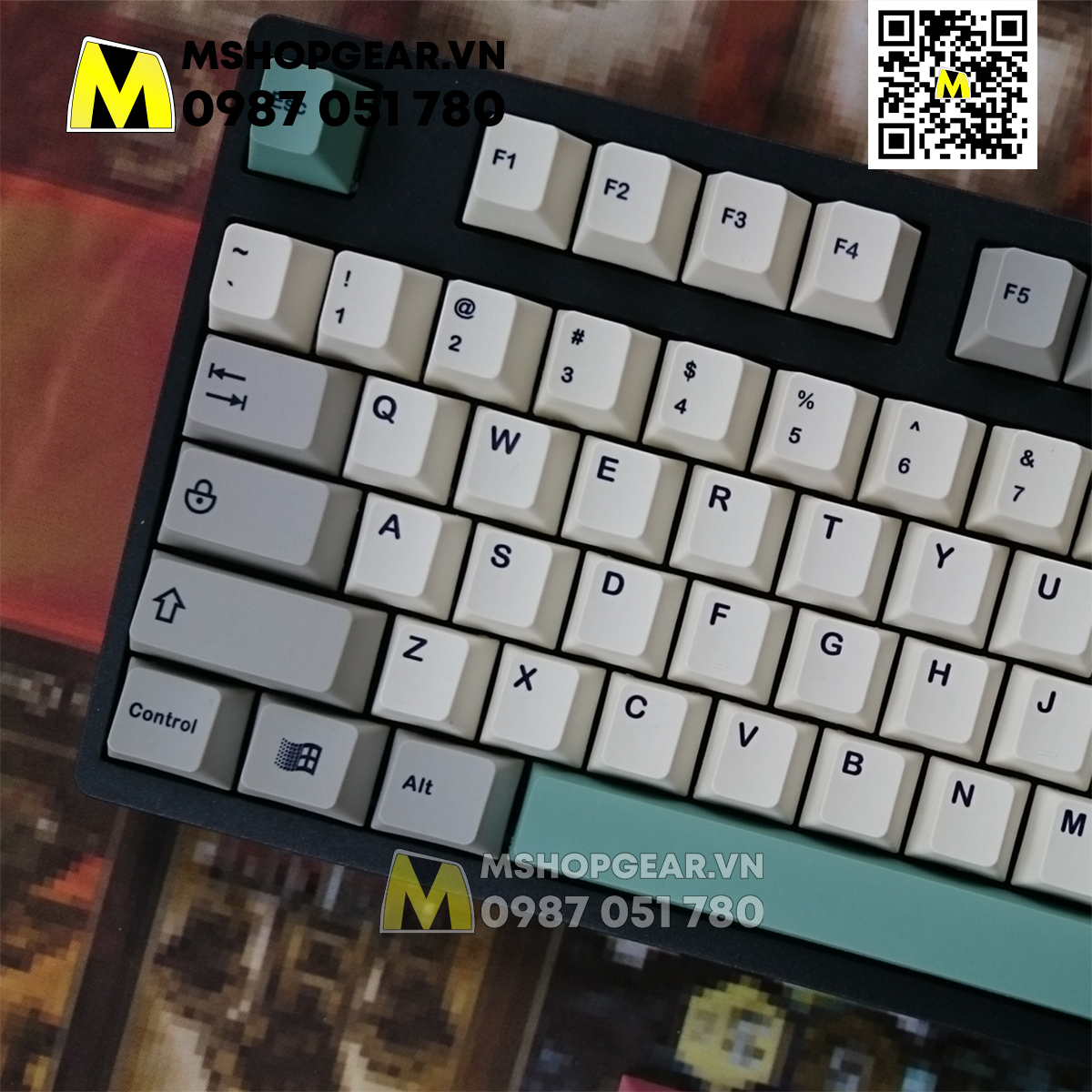 Keycap 9009 clone thick pbt cherry profile dye-sub 125 keys
