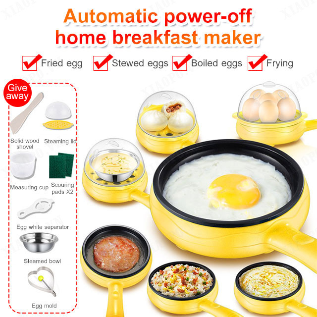 Compact Electric Egg Cooker for Steaming Boiling and Frying  Ideal for Breakfast