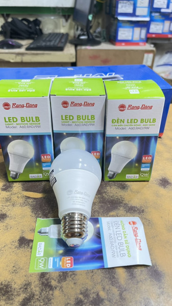 Bóng đèn LED BULB Cảm biến 9W Rạng Đông