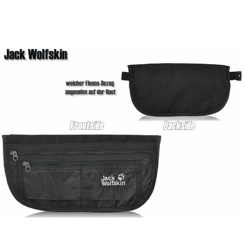 Túi bao tử Jack Wolfskin Document Belt De Luxe Black