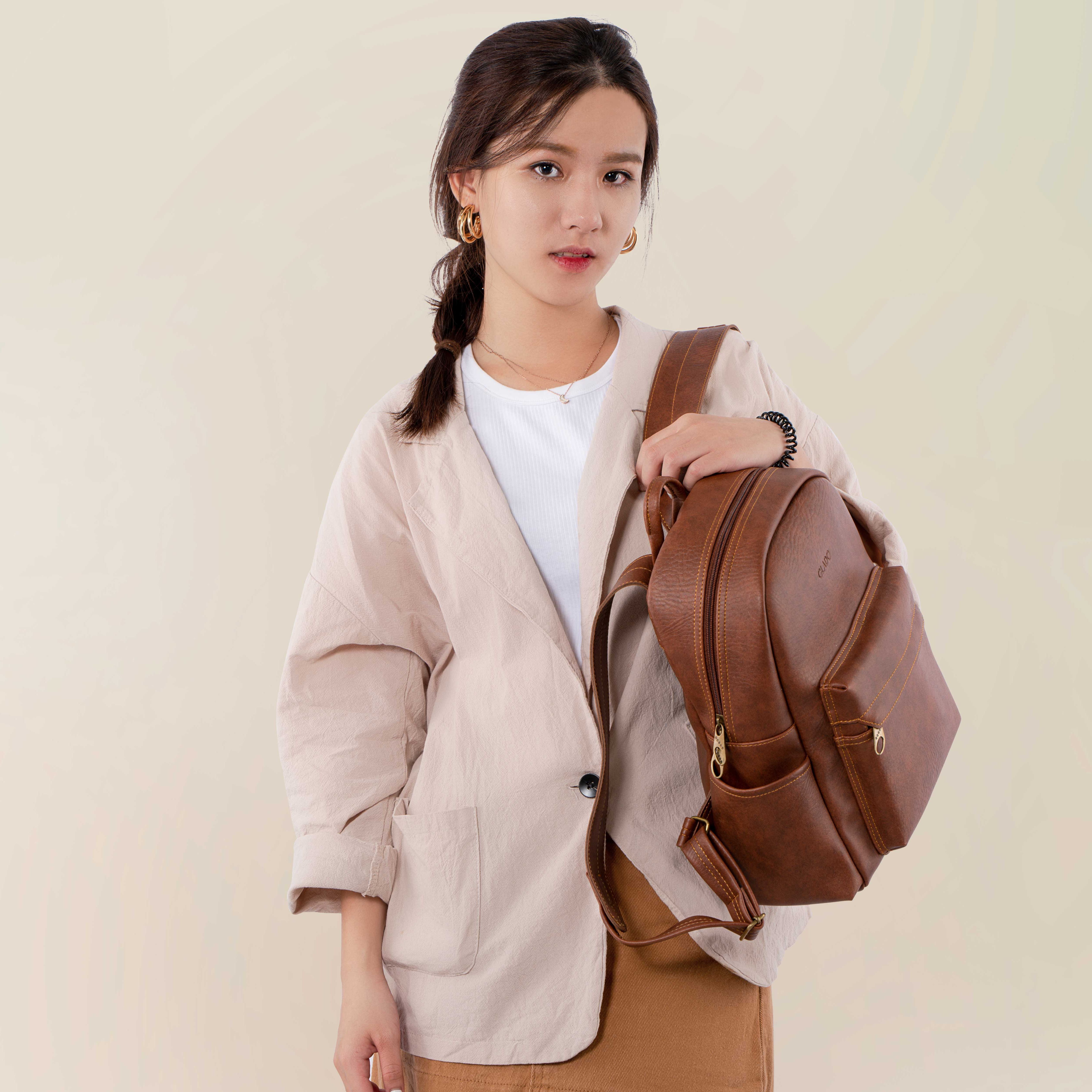 Balo nữ thời trang Glado màu đen - GB001