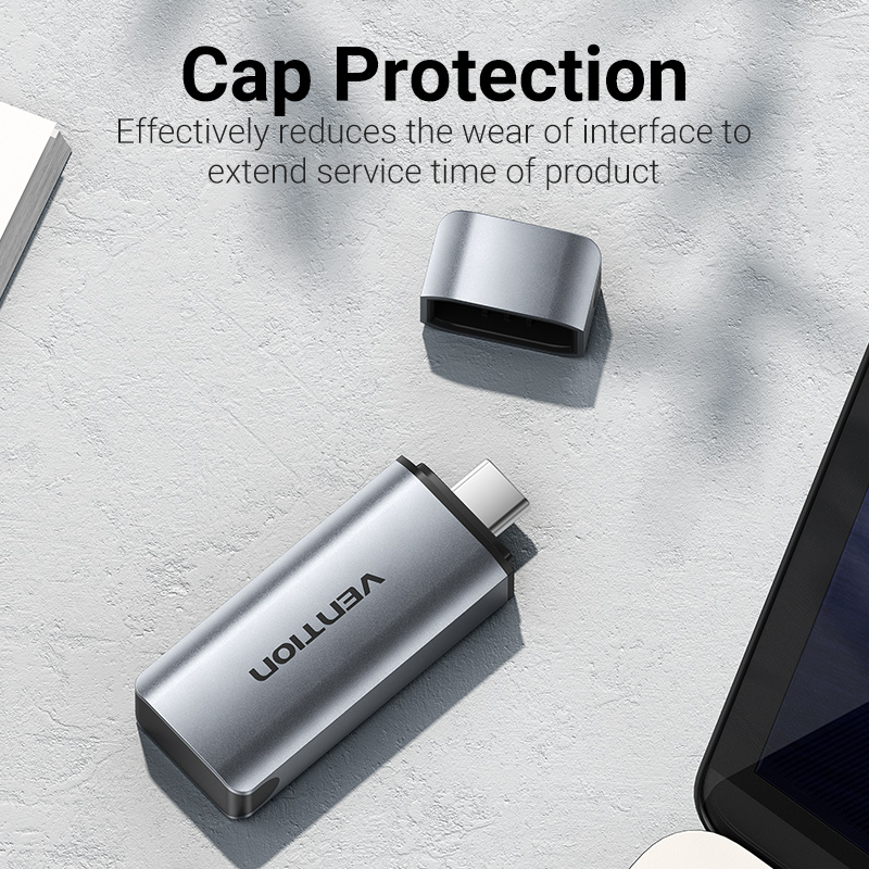 Vention Đầu Đọc Thẻ Nhớ Type C USB 3.0 C Sang SD TF Micro SD Bộ Chuyển Đổi Cho Máy Tính Xách Tay iPhone 16 15 Samsung Huawei Xiaomi Android OTG Type C Memory Card Reader