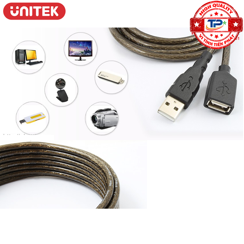 Cáp USB nối dài 1,8m - hiệu Unitek Y-C416