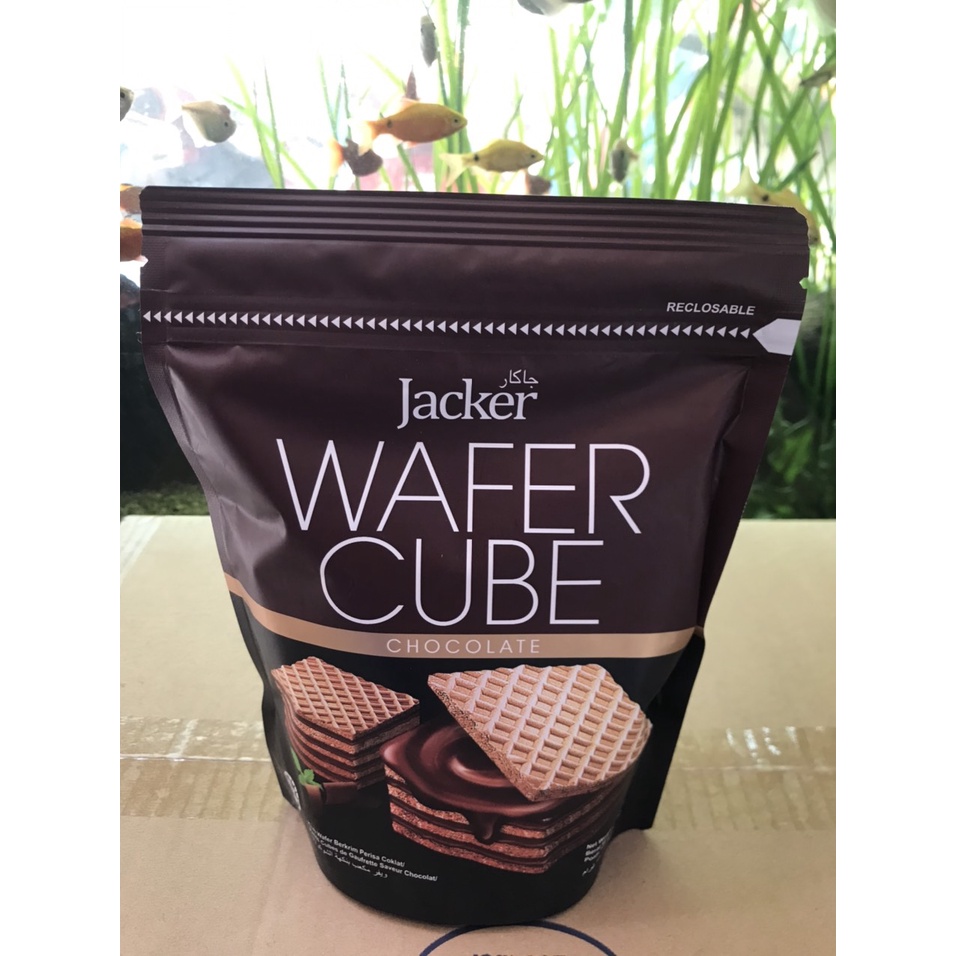 Bánh Xốp Kem Jacker Malaysia Hương Sôcôla Wafer Cube Chocolate