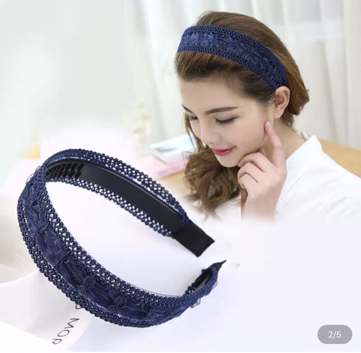 Bờm ren cài tóc phong cách Hàn - phukienteen