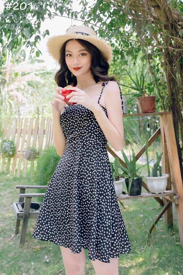 Đầm hoa nhí 2 dây