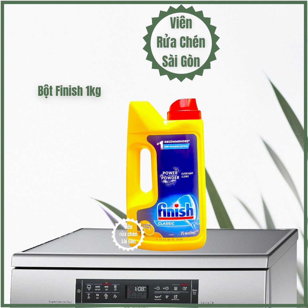 Bột rửa chén Finish [siêu tiết kiệm, dùng cho máy rửa chén]