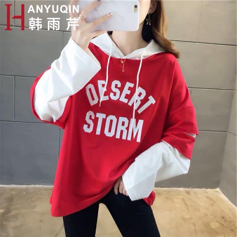 Áo hoodie phối tay trắng nón trắng cực xinh hot hit