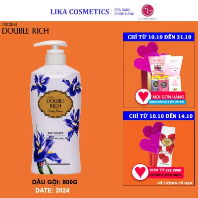 Sữa tắm Double Rich Hoa IRis 800g - Hàng Chính Hãng LG Vina - mã vạch 893503021886
