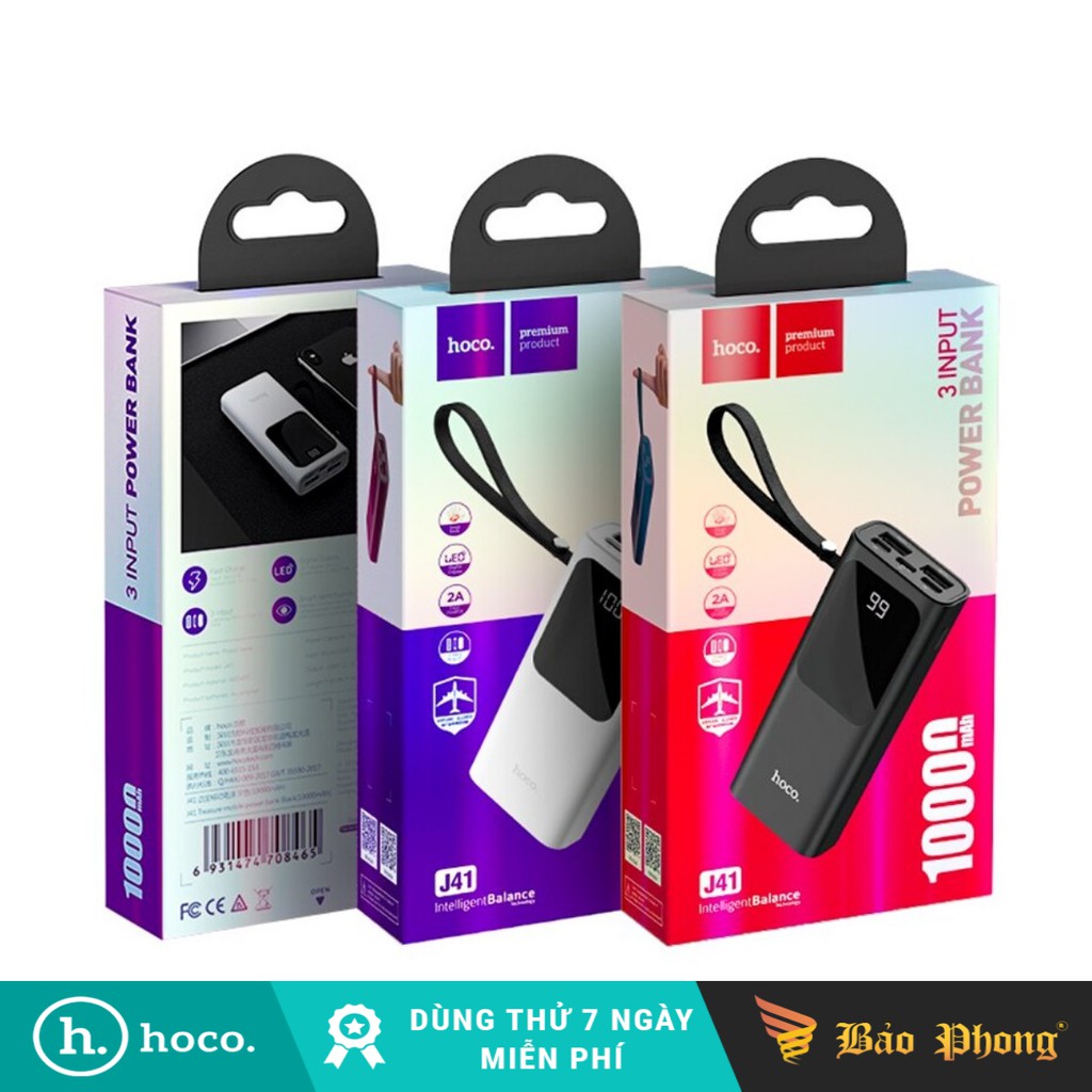 Pin dự phòng HOCO J41 dung lượng 10.000mAh