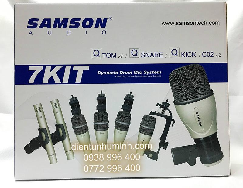 [HCM]MICRO CHO TRỐNG SAMSON 7KIT - Mic trống da - Mic nhạc cụ 7 mic
