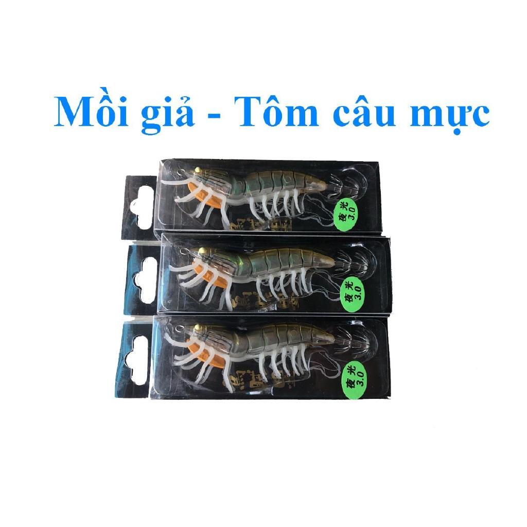 Mồi giả - Tôm câu mực GENIUS75  (cam kết bảo hành đổi trả trong 2 tuần đầu)