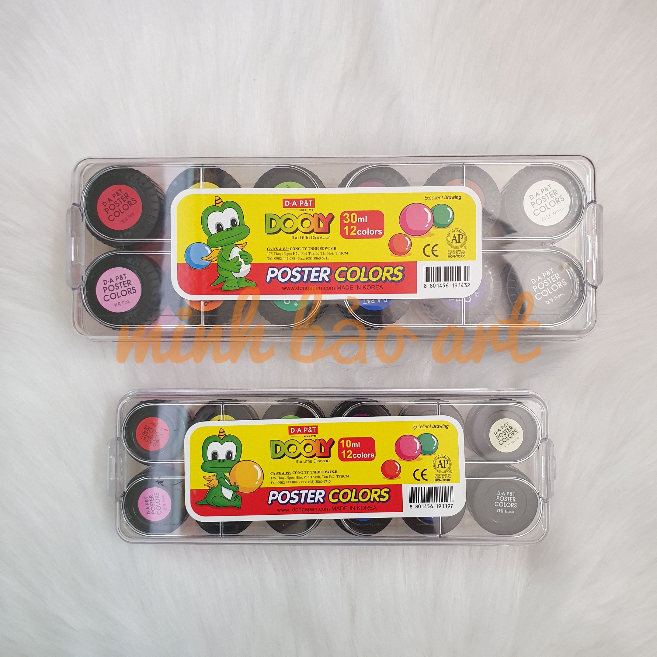 [HCM]MÀU BỘ POSTER DOOLY 10 ML / 30 ML (HÃNG D.A P&T - MÀU HÀN QUỐC)