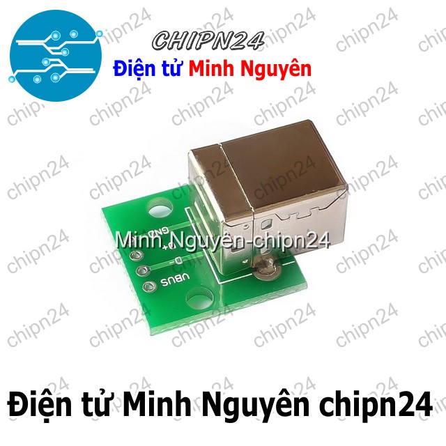 [1 cái] (KG1) Đế chuyển Adapter USB B Cái Vuông to DIP (PCB chuyển, Mạch chuyển)