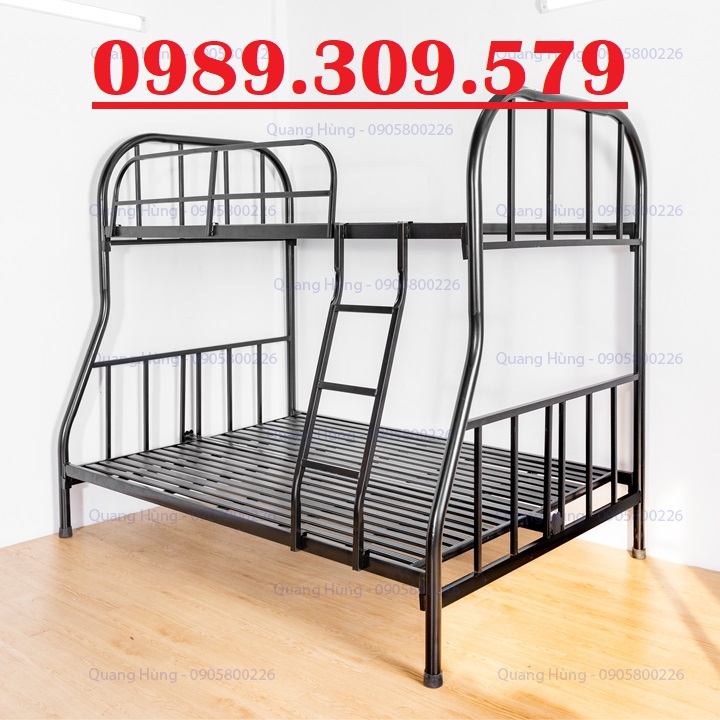 [HCM]GIƯỜNG TẦNG SẮT NGANG 1M2/1M4 X2M MÀU ĐEN