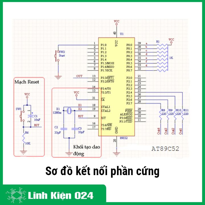 AT89C52 24PU/24PI DIP40 - IC vi điều khiển 8bit